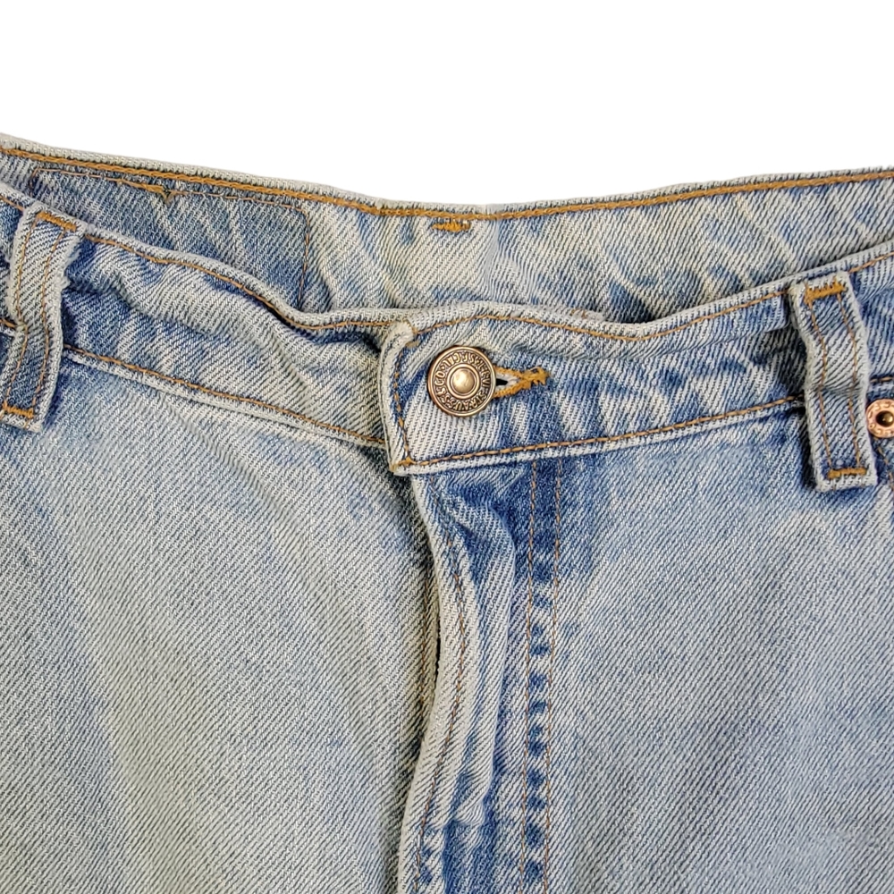 Levi's 560 Vintage 90's Light Wash Hashed Distressed Denim Jeans Men's 36x34 - Picture 3 of 15